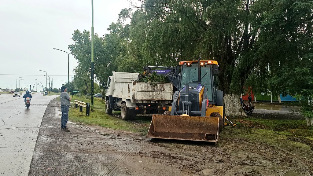 dantrila's tweet photo. #Dato personal de Municipalidad de #Campana con Retroexcavadora y camión realizan limpieza de zanjón de barrio 9 de Julio. Entre Colectora Sur y Av. Alfonsín. Retiran los juncos y malezas que bloquean el paso de aguas pluviales. No arroje residuos. @CeMAV_Campana @campanagov https://t.co/MyvBZRTnvG