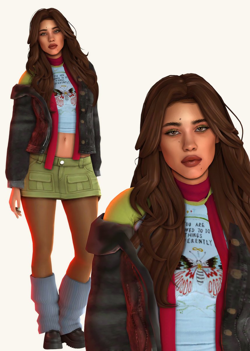 shawsimmer's tweet photo. one of the looks from my lookbook that i will be posting later on my tumblr ♡ 

#ShowUsYourSims #ts4 #thesims4 #lookbook https://t.co/slNYbNwbxv
