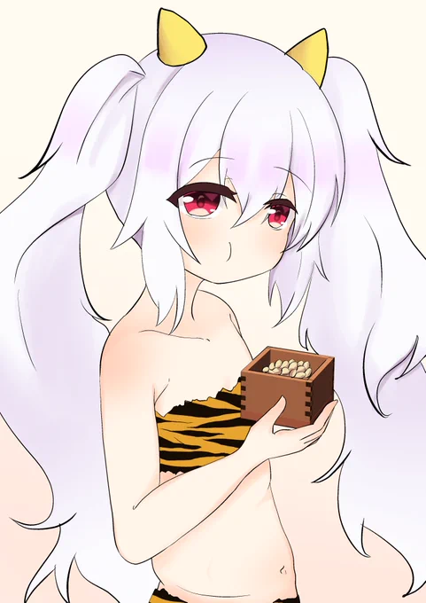 豆頬張るラフィーちゃん#アズールレーン 
