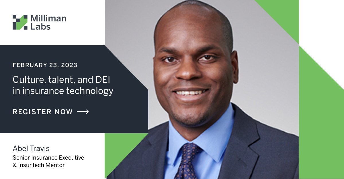 Don't miss my #keynote at the third #MillimanLabs event, looking at how the #insurance industry can attract and retain talent, create a diverse and #inclusive workplace, and drive positive cultural change.

#DEI #Diversity #InsurTech #Technology