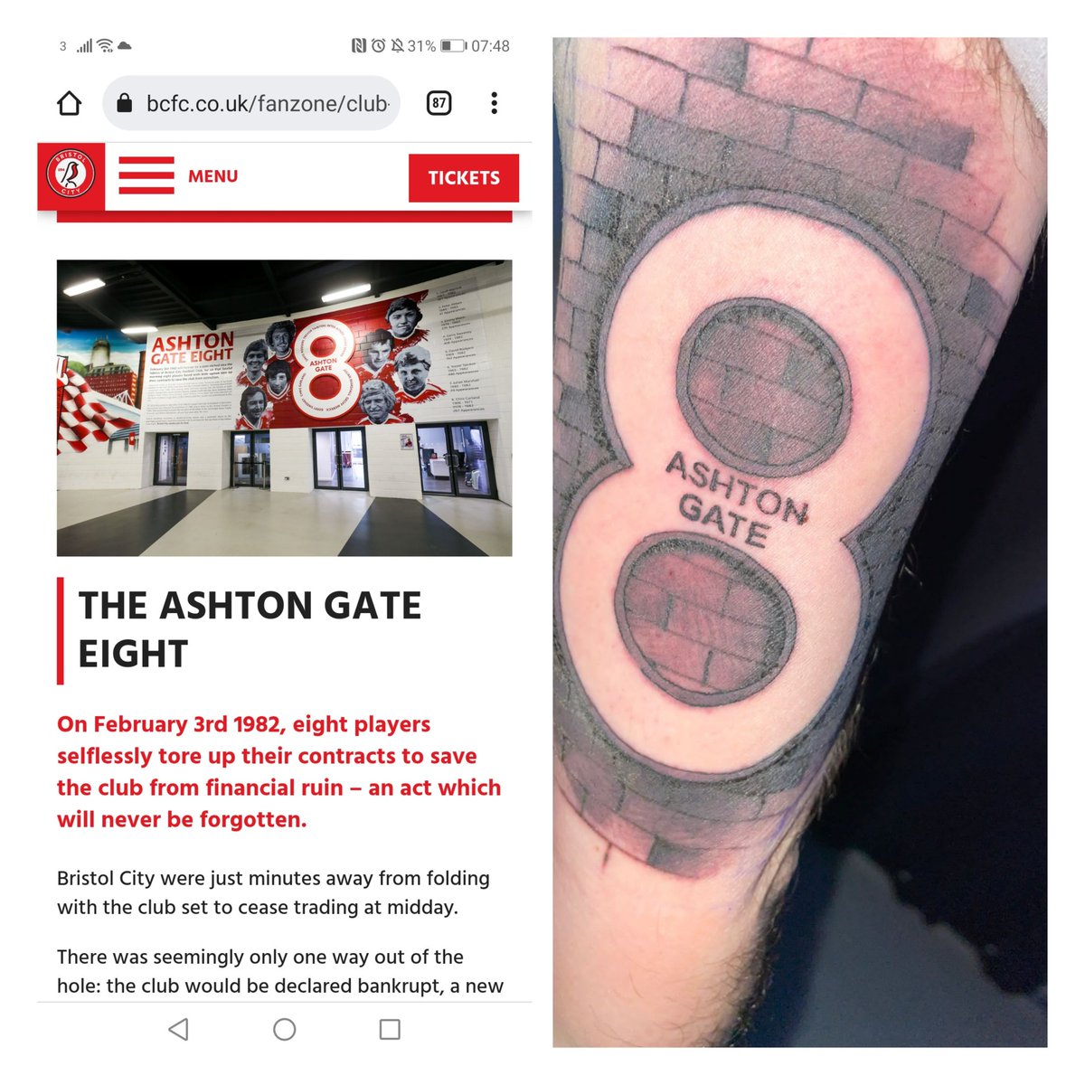 GreenerBCFC's tweet photo. @BristolCity 41 year anniversary without those 8 I may not have been born at the time but we wouldn't be the club we are today or even exist forever grateful  #bristolcityfc #ashtongate8 #club #familyfriends https://t.co/DZPFcHgZLQ
