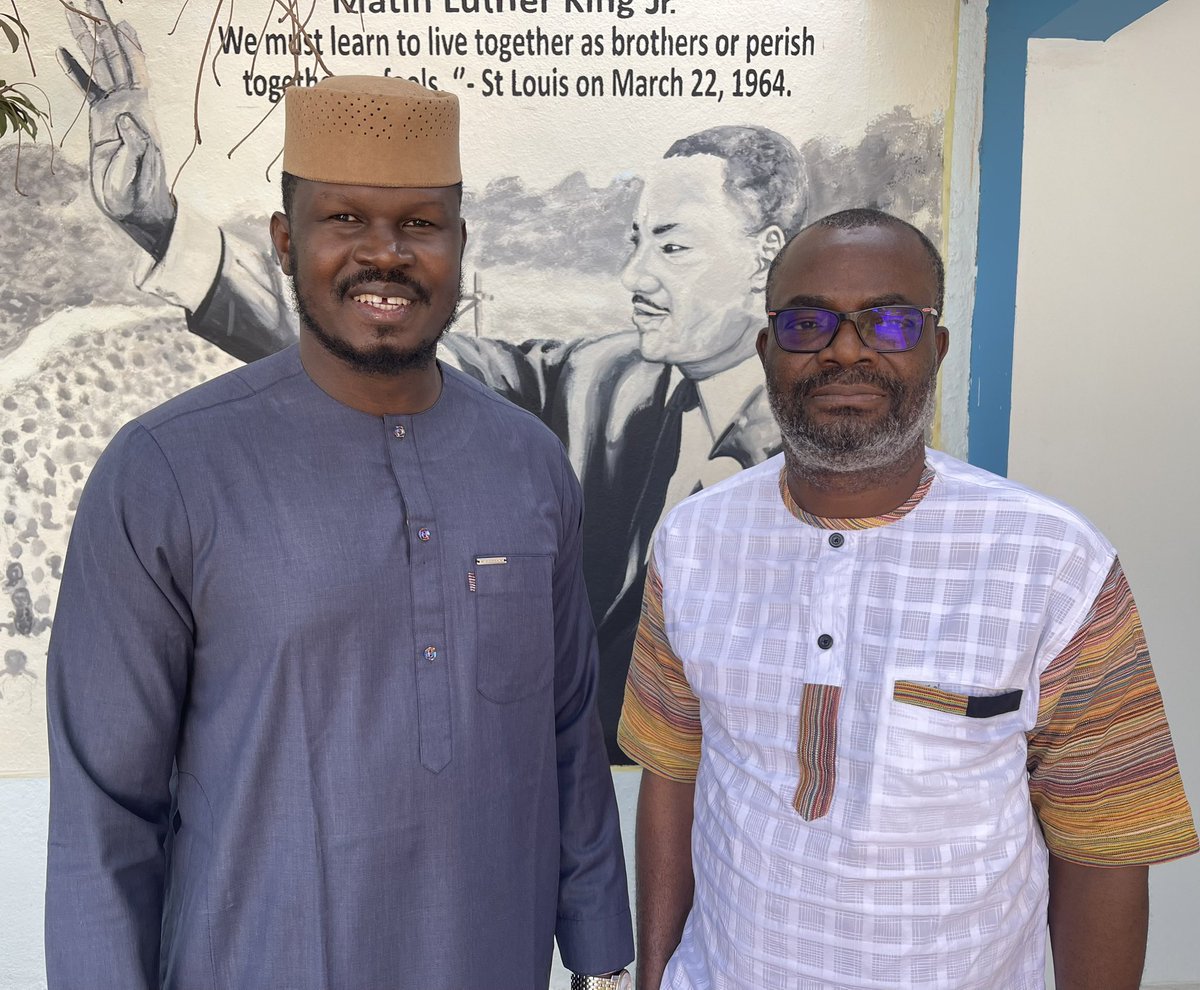 Nous avons eu l’honneur de recevoir ce matin le Directeur Pays de <a href="/IFES1987/">IFES</a> au #Mali #Mathias_Hounkpe <a href="/Coffi_12/">MathiasH</a> pour échanger sur la #Transition au Mali, l’actualité au #Sahel mais aussi les activités que nous menons dans nos structures respectives. Merci pour votre engagement!