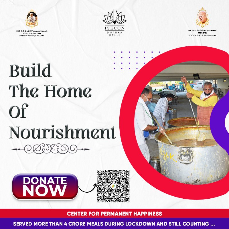 ISKCON_Dwarka's tweet photo. Help us to build the hygienic kitchen to feed as many people as possible.
Donate Now - https://t.co/rKrsXSFL0b
#IskconDwarka #iskcontemple #iskcon #dwarka #iskcondesiretree #harekrishna #lordkrishna #kitchen #feedthehungry #helptheneedy #savethepoor #beatthehunger https://t.co/KKMXnhQX4k