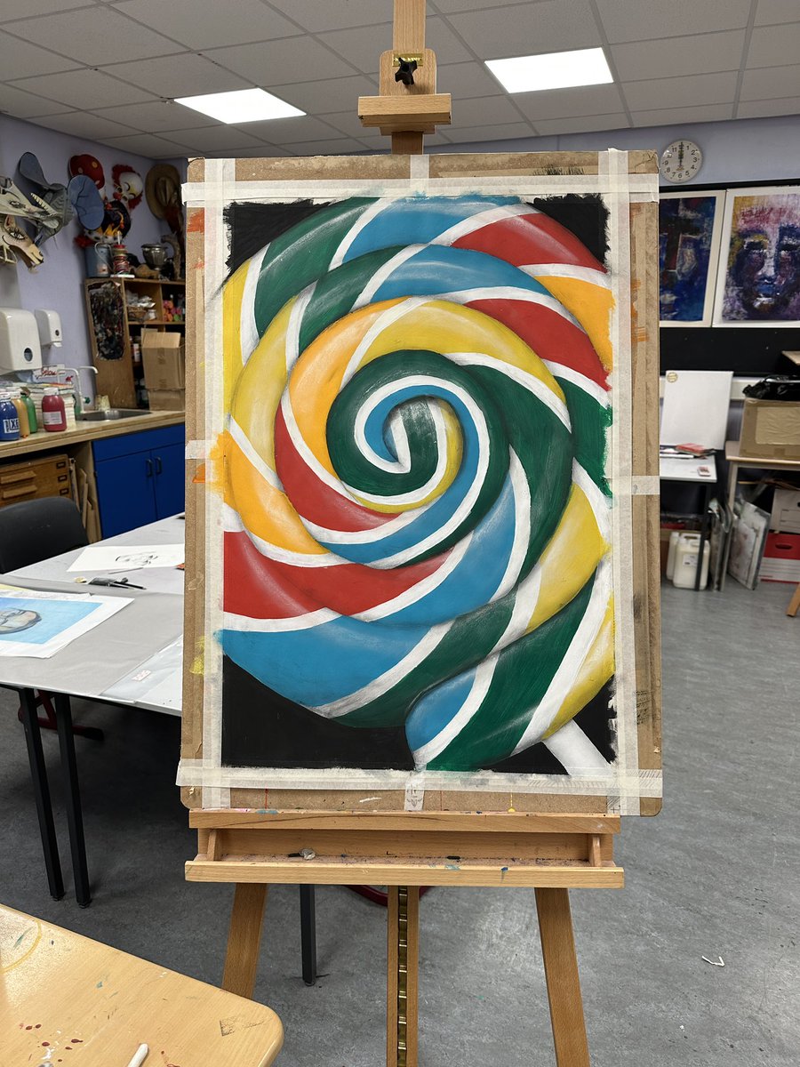 Smithycroft Art (@smithycroftart) on Twitter photo Huge a1 lollipop acrylic paint, chalk and charcoal on sugar paper by Ellie in s6.
<a href="/smithycroft282/">Smithycroft Secondary</a> <a href="/Smithy_Voice/">Smithycroft Pupil Voice</a> <a href="/EducationScot/">Education Scotland</a> <a href="/Alan_Measles/">Grayson Perry</a> <a href="/CreativeGlasgo/">Creative Glasgow</a> #art #painting #colourful #loveart Huge a1 lollipop acrylic paint, chalk and charcoal on sugar paper by Ellie in s6.
<a href="/smithycroft282/">Smithycroft Secondary</a> <a href="/Smithy_Voice/">Smithycroft Pupil Voice</a> <a href="/EducationScot/">Education Scotland</a> <a href="/Alan_Measles/">Grayson Perry</a> <a href="/CreativeGlasgo/">Creative Glasgow</a> #art #painting #colourful #loveart