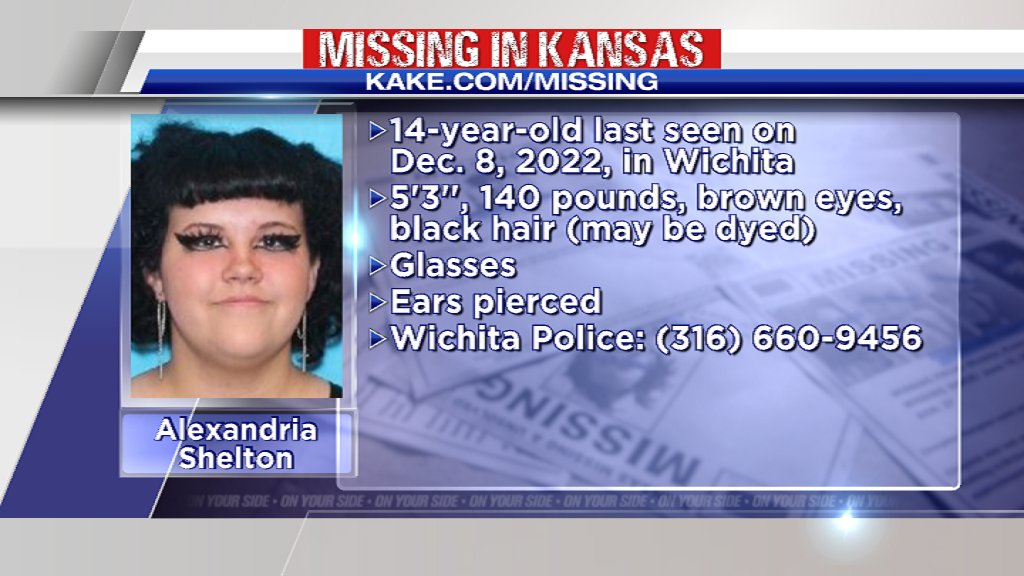 AnnetteLawless's tweet photo. Please, RT this @MissingInKansas: Alexandria Shelton, 14, was last seen nearly 2 months ago in #Wichita. Let's help find her safe. More pics: https://t.co/Mq6vCnKPSK #MissingInKS #KAKEnews 

@TheJusticeDept @Netflix @Hulu @primevideo @Hbomax @discoveryplus @paramountplus @AETV https://t.co/EholSuT2Cp