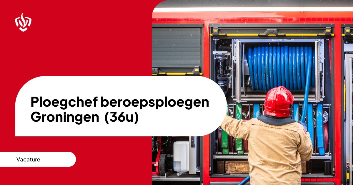 🚨 Nieuwe vacature! 

Brandweer Groningen is op zoek naar een nieuwe ploegchef voor de beroepsploegen in Stad. Gaat jouw hart gaat sneller kloppen van leidinggeven binnen het brandweervak? 🚒

Check dan snel de vacature ⤵️

vacatures.veiligheidsregiogroningen.nl/vacaturebeschr…

#Vacature #BrandweerGroningen