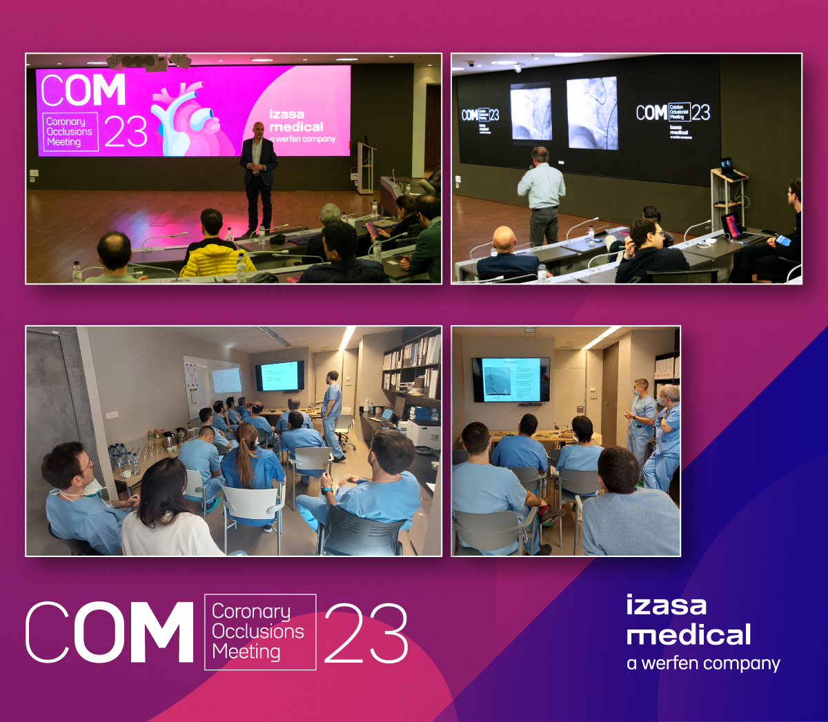 IzasaMedical's tweet photo. Desde Izasa Medical queremos agradecer la asistencia a todos los invitados y participantes de la #COM23: "Coronary Occlusions Meeting"💼. 

Agradecer también, al servicio de hemodinámica del hospital @hgermanstrias 🏥👏

¡Muchas gracias a todos por hacerlo posible! 👨‍⚕️ https://t.co/1osfWOXfoC