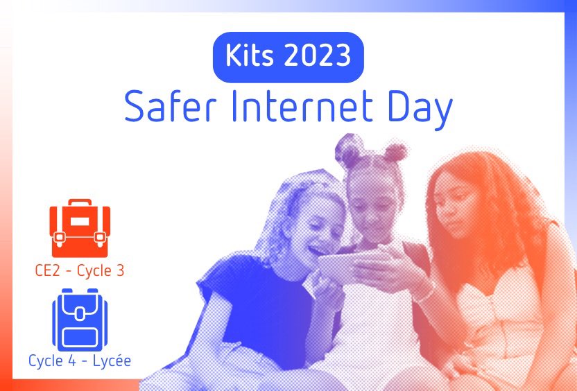 J-4 pour le #SaferInternetDay 🎉
Avez-vous téléchargé nos 
✅ 10 #kits clés en main gratuits pour animer des #ateliers en #primaire et #college #lycée ?
✅ identité numérique, réseaux sociaux, infos en ligne, temps d’écran, jeux vidéo, cyberharcèlement
👉 internetsanscrainte.fr/programmes/kit…