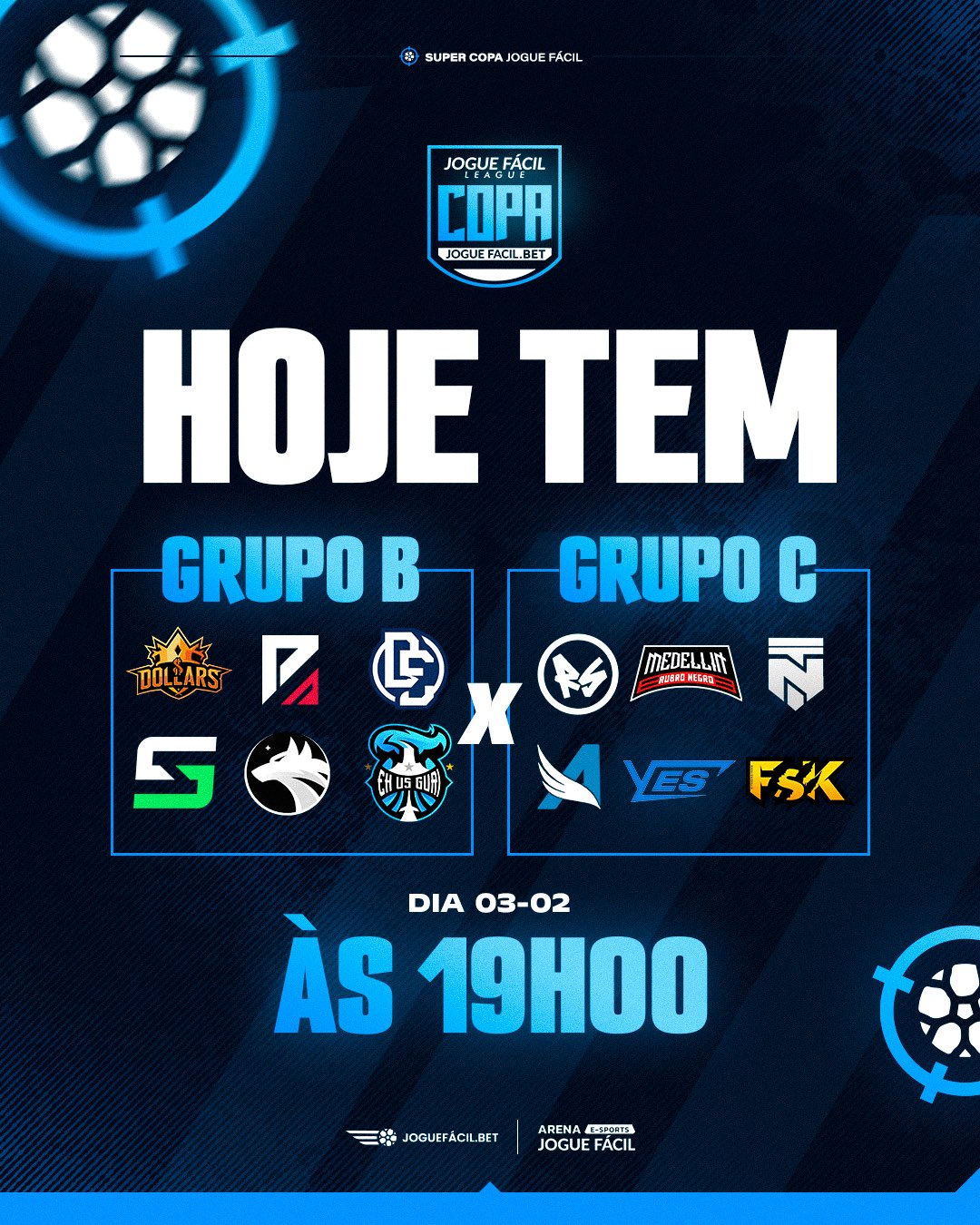 AJF LEAGUE on X: Hoje tem, Grupo BxC! Eita que esses grupos B e C