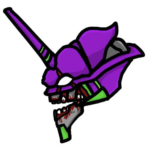 初号機暇つぶしに描きました 