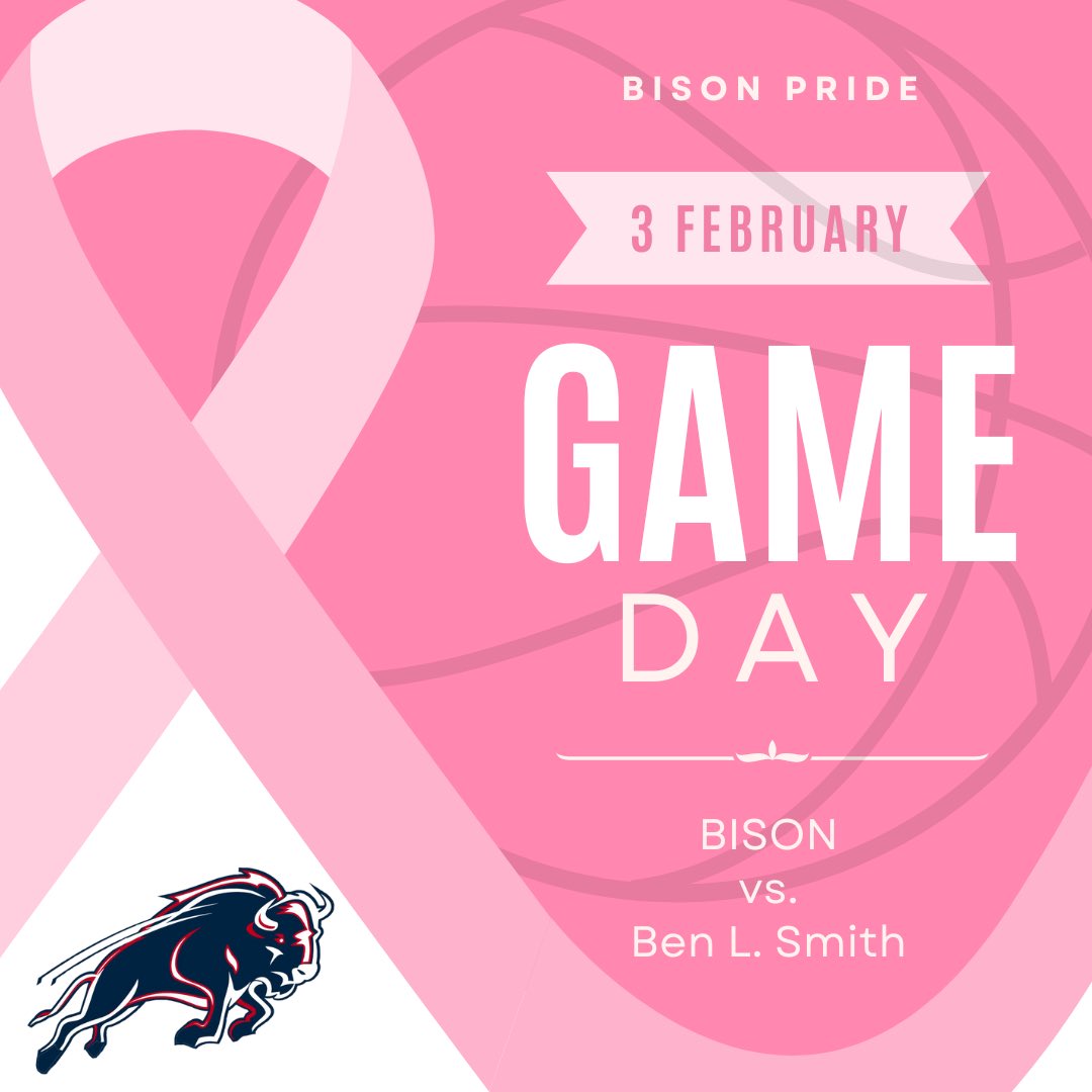 It’s a home game day tonight! Come out and help us raise awareness/money for cancer research at our Annual Pink Game! #bisonpride #cancersucks