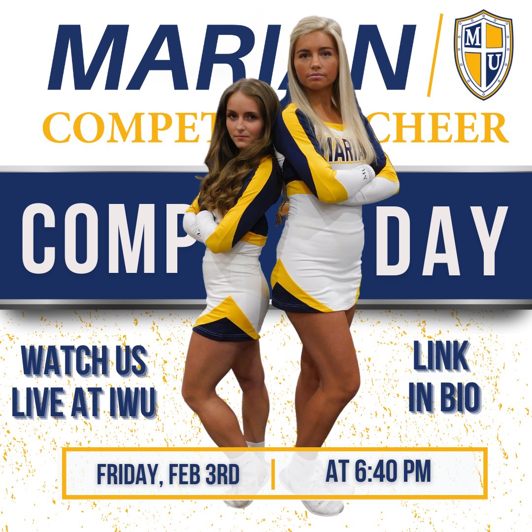 It’s Comp Day, Let’s Go! 💙 ⚔️ 💛

#knightshow #marianuniversity #Knights #letsgoknights #MarianCheer