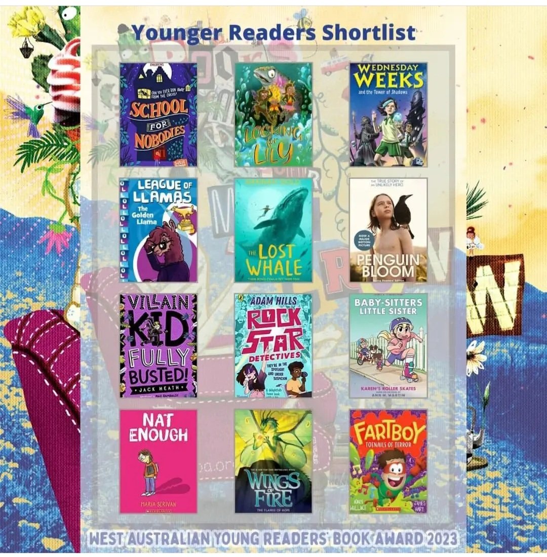 CristyBurne's tweet photo. So excited πππ€ͺ and honoured to see #WednesdayWeeks on the #WAYRBA Young Readers Book Awards shortlist πππ Thank you readers and teachers and librarians! #happydancing #loveozmg @dkperth @HachetteKidsANZ https://t.co/Uhdvej1amM