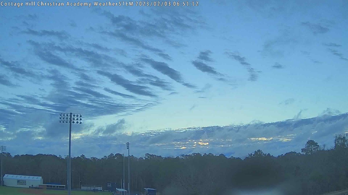 CHCAWeatherSTEM's tweet photo. Cottage Hill Christian Academy at sunrise and it's 45.9 F. https://t.co/nppiArFK96