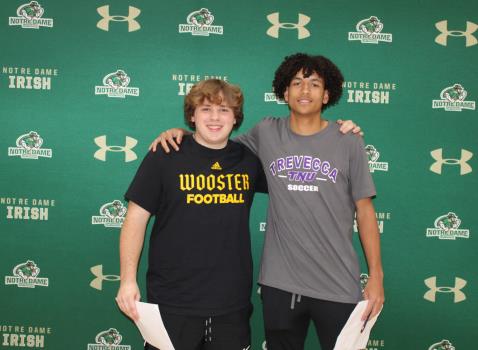 ChattaSports's tweet photo. Notre Dame's Hastick, Lankford Sign Scholarship Papers https://t.co/iNE70YQ98B https://t.co/51YVXaZUp8