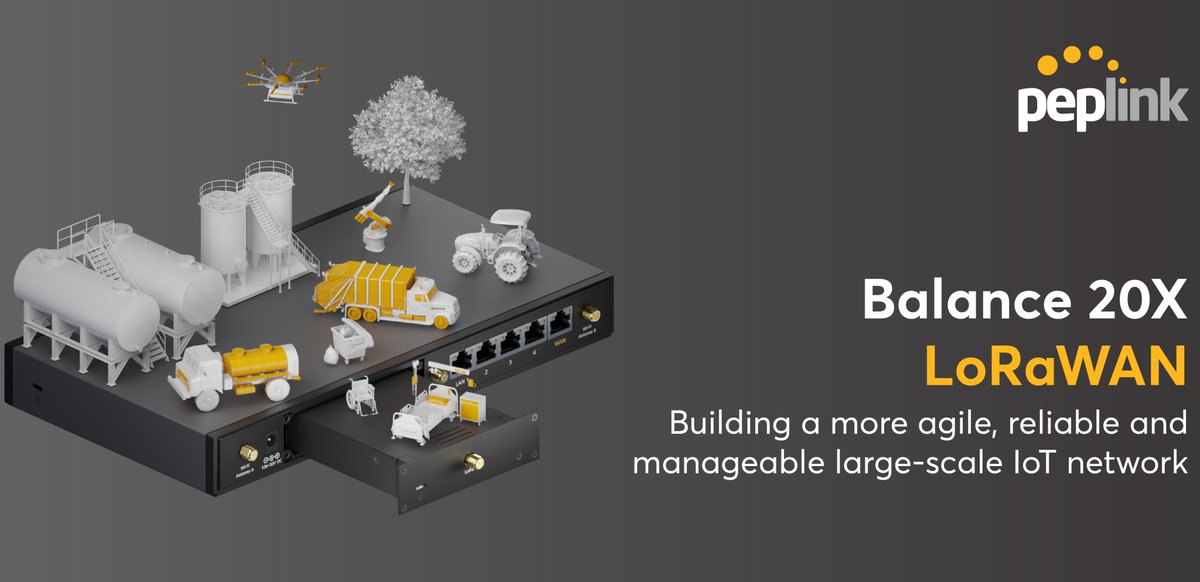northcomdk's tweet photo. Vidste du, at med denne Balance 20X LTE router fra @Peplink og et LoRaWAN modul, kan I skabe jeres eget lukkede IoT sensornet? 🚀 Det er relevant for de fleste brancher. Vi har fået enheder på lager. Kontakt os i dag for rådgivning 📞 #peplink #lorawan #router #iot #sensornet https://t.co/HZys6qyTAl