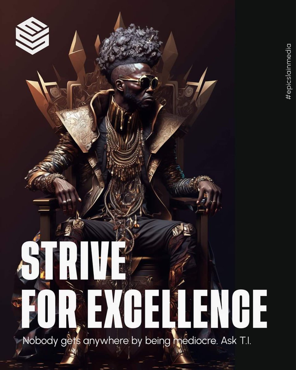 Nobody wants anything or gets anywhere by being mediocre

T.I.’s sensational hit song “No mediocre”was a hit for a reason. We can all relate to the message

No matter what level you’re on or what industry you’re in, we all want things at a high level of excellence. So achieve it!