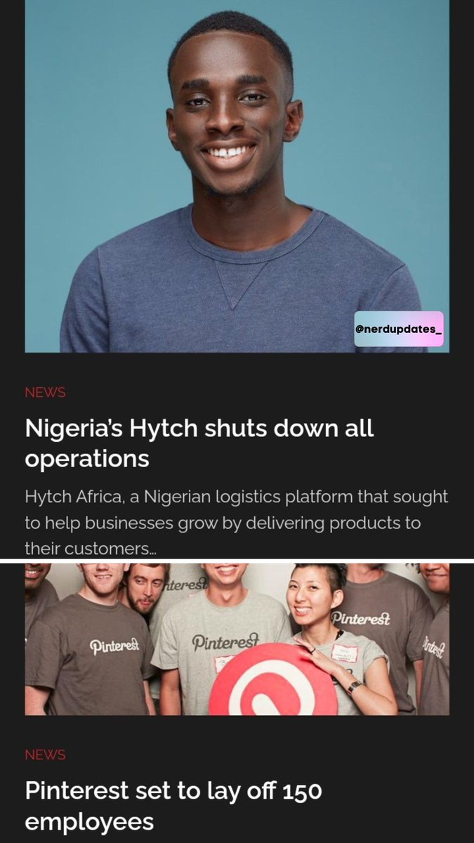 nerdupdates_'s tweet photo. Tech Dailies 📰 

Credits to @BBCBusiness, @techcabal , @bendadadotcom, @cnnbusiness, @businessdayng,  @techpointafrica, @techcrunch and @wired

- Nerd Updates😎

#NerdUpdates #techtwitter 

⬇️⬇️⬇️ https://t.co/FPn1MmrE9G