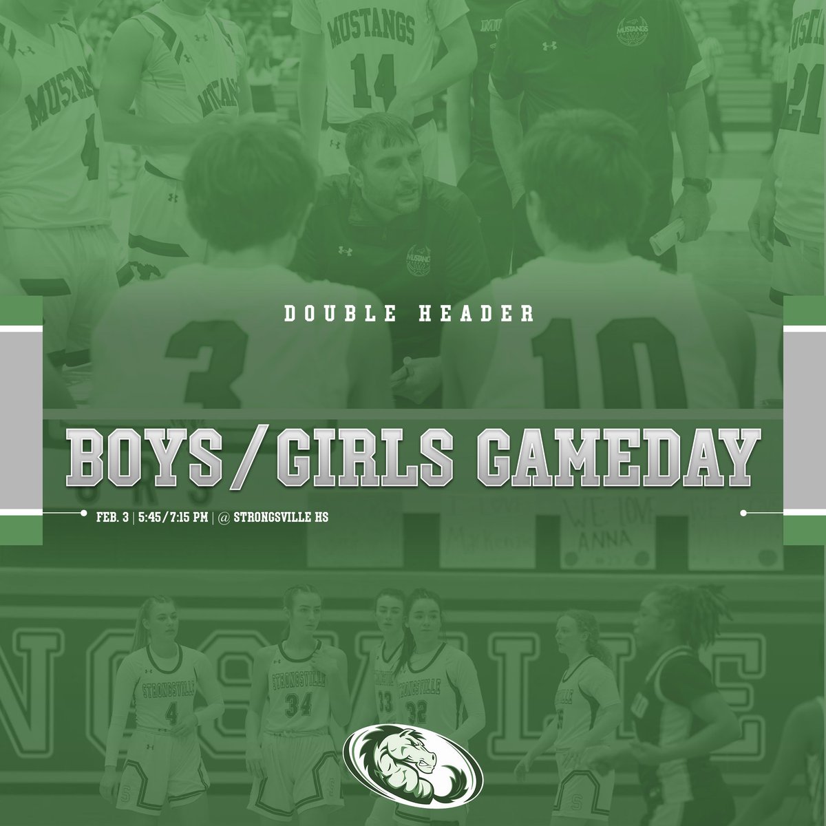 DOUBLE HEADER VS. MEDINA TODAY!! Girls @ 5:45 and Boys @ 7:15!! Come out to support!!🤯🏀 <a href="/scsmustangs/">Mustang Athletics</a> <a href="/SHS_Stampede/">SHS Stampede™</a> <a href="/LadyMustangGB/">Lady Mustangs Basketball</a> <a href="/CoachSapara/">Coach Sapara</a> <a href="/scottmayberry/">Scott Mayberry</a>