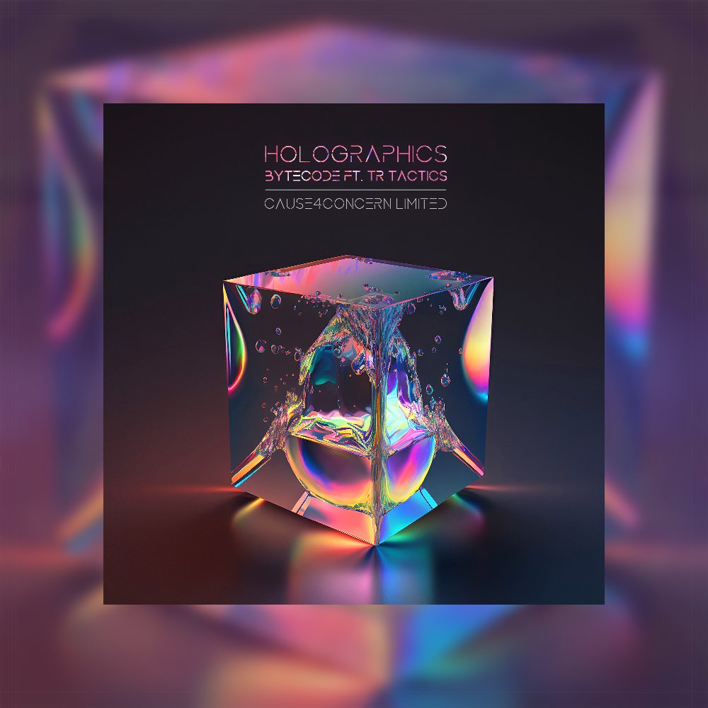 bytecodednb's tweet image. I am proud to announce my new single "Holographics" with @TR_Tactics . For this release my life long dream of remixing the legendary @Cause4ConcernUK  came true! - bit.ly/LTDC4C034-OUT-… #neurofunk #dnb #cause4concern #c4cltd #holographics