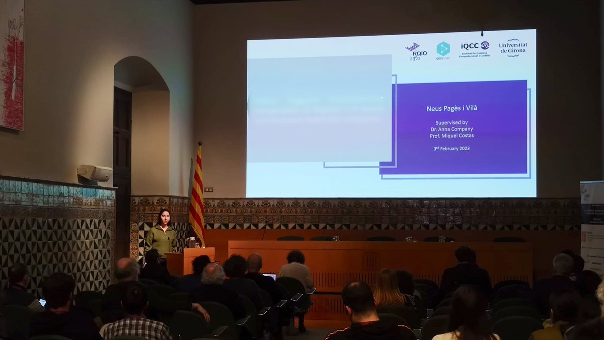 QBIS-CAT Research Group (@qbiscat_udg) on Twitter photo This afternoon, <a href="/neus_pv/">Neus Pagès</a> presented her research on high-valent iron-oxo species in the 1st <a href="/rqio_scq/">rqio_scq</a> meeting. Congratulations Neus!
<a href="/scq_iec/">Societat Catalana de Química</a> <a href="/IQCCUdG/">IQCC UdG</a> <a href="/UdGRecerca/">UdG Recerca</a> <a href="/udgdoctorat/">Escola de Doctorat de la UdG</a> This afternoon, <a href="/neus_pv/">Neus Pagès</a> presented her research on high-valent iron-oxo species in the 1st <a href="/rqio_scq/">rqio_scq</a> meeting. Congratulations Neus!
<a href="/scq_iec/">Societat Catalana de Química</a> <a href="/IQCCUdG/">IQCC UdG</a> <a href="/UdGRecerca/">UdG Recerca</a> <a href="/udgdoctorat/">Escola de Doctorat de la UdG</a>