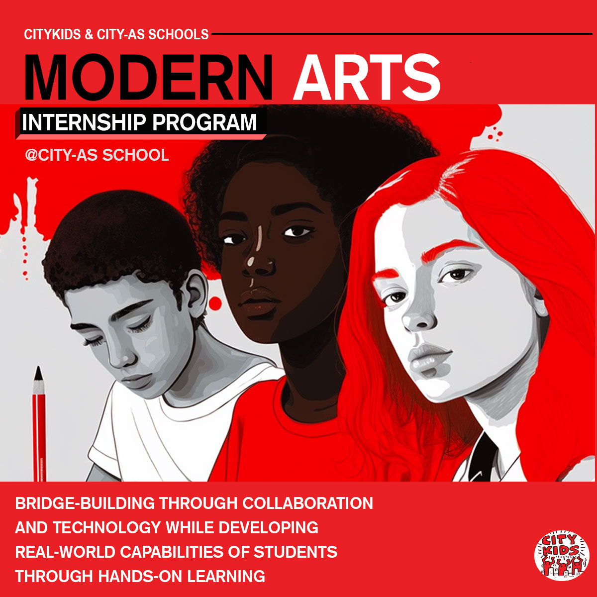 We are excited to continue our partnership with <a href="/CityAsSchool/">City As High School</a>  through our Modern Arts Internship Program. Its focus is the development of artistic and arts business skills of City As School students through hands-on learning.
#Citykids #art&amp;tech #nycschools #momamondays
