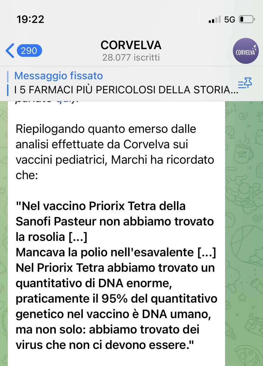 Cioè che è emerso dalle analisi di Corvelva è inquietante. Mi auguro che venga fatta giustizia e smascherata la truffa perpetrata a danno dei nostri figli. Chi non si informa è complice …
#giulemanidaibambini
#3febbraio