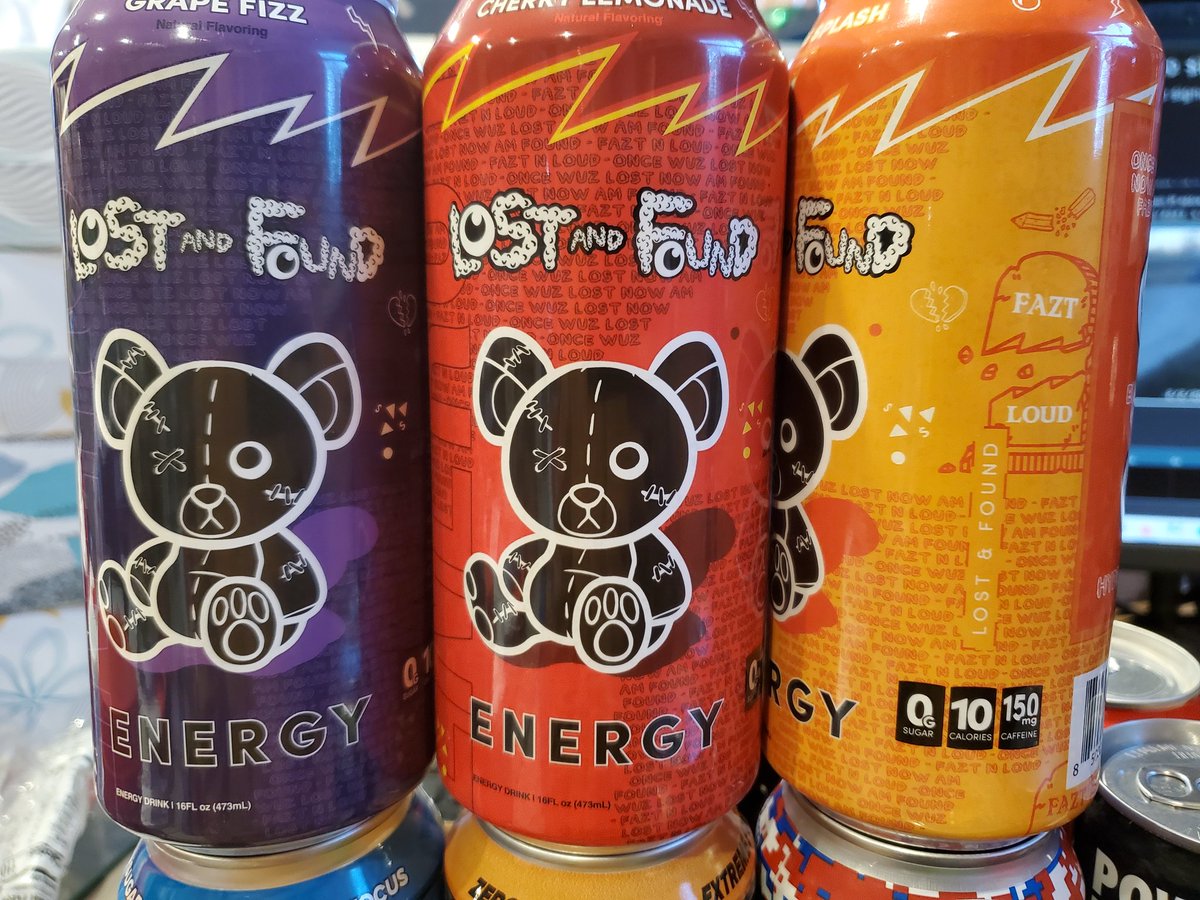 Lost And Found Energy Drink Cans (2023) - cool design cans.  #cancollector #cancollection #lostandfound #energy #energydrink