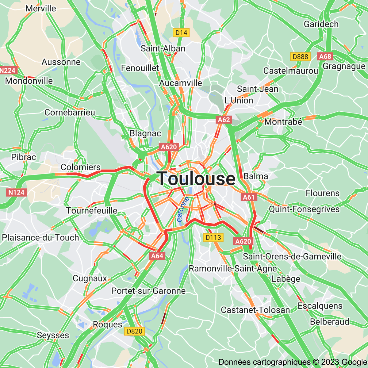 [FLASH 18:40] Trafic à Toulouse toulousetrafic.com #Toulouse #ToulousePeriph #InfoTrafic