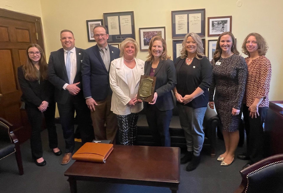 Yesterday was a day of Capitol Hill visits for WAWG leaders to talk about wheat industry priorities, such as trade, farm bill and transportation. They also honored <a href="/RepKimSchrier/">Rep. Kim Schrier, M.D.</a> with the NAWG Outstanding Wheat Advocate Award.