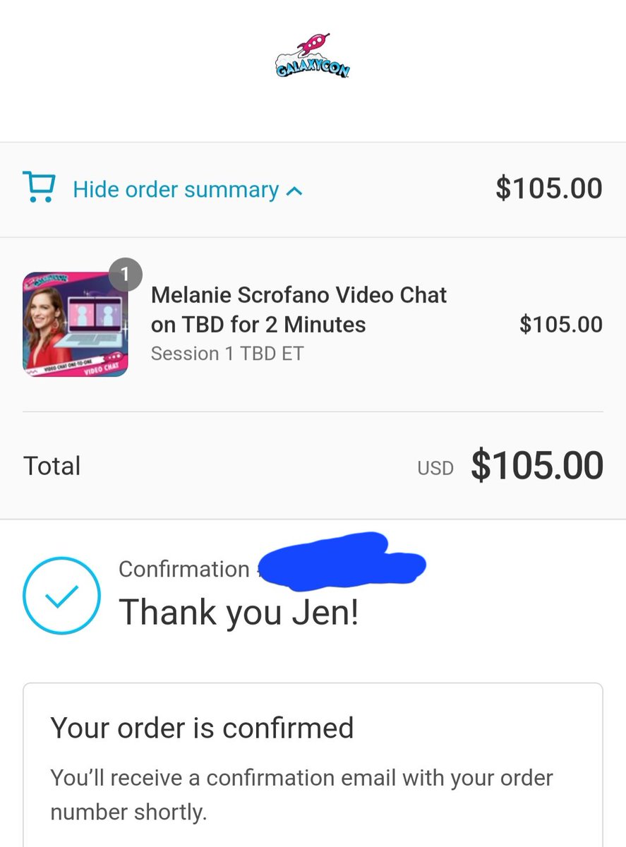 Well, when @KatBarrell is still sold out, you snag a @MelanieScrofano virtual M&G as a little post-op recovery treat. This will be my first time ever meeting & talking to her!

#WynonnaEarp #BringWynonnaHome #MelanieScrofano @GalaxyConLive @GalaxyConRVA #GalaxyCon #GalaxyConLive