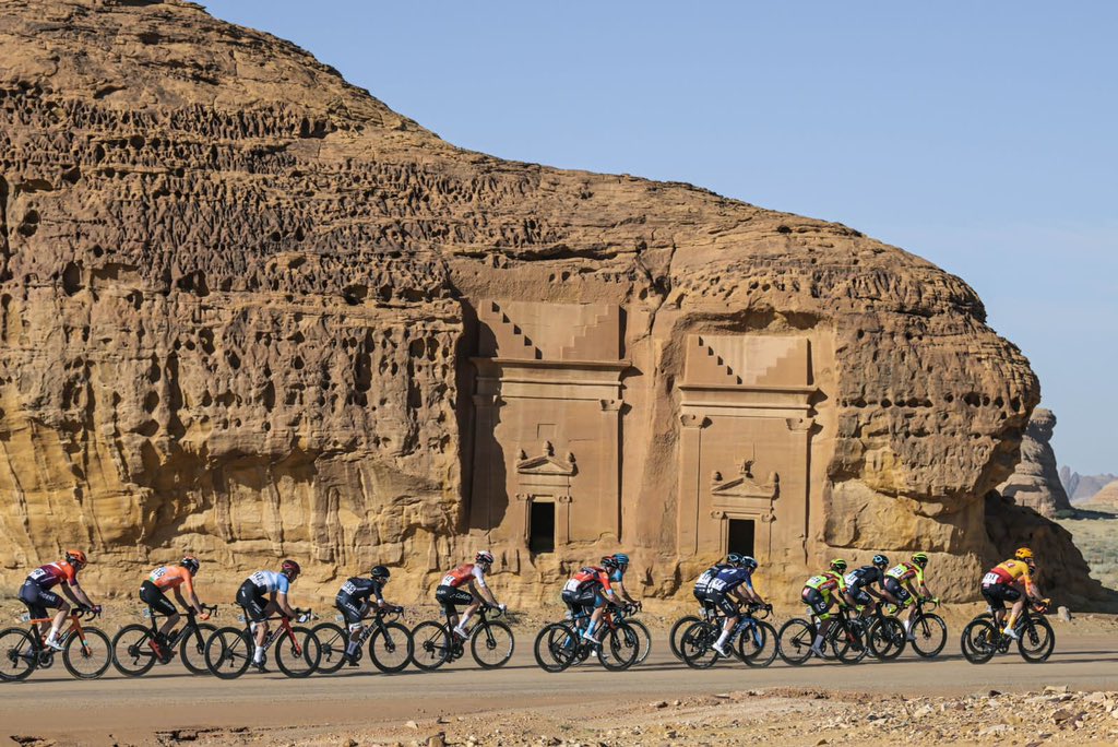 Another beautiful chapter written in our sporting history 🇸🇦 as the #SaudiTour 2023 concludes in the stunning and ancient land of #AlUla. A world-class cycling event beyond compare. Thank you to all involved. Congratulations to our champions 🚵‍♂️