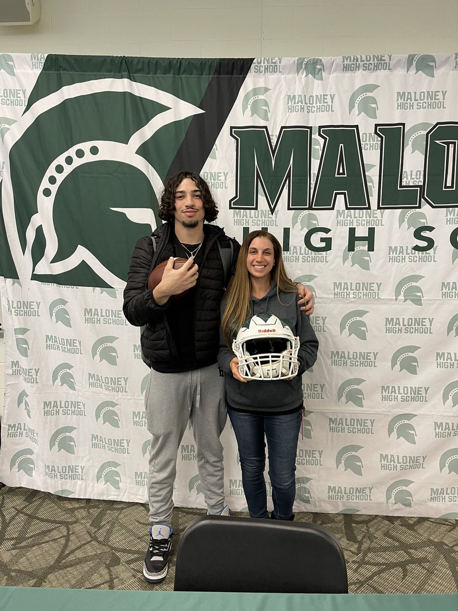 Congratulations to two amazing Maloney students Josh and Howard on their Senior Signing Day 🏈
