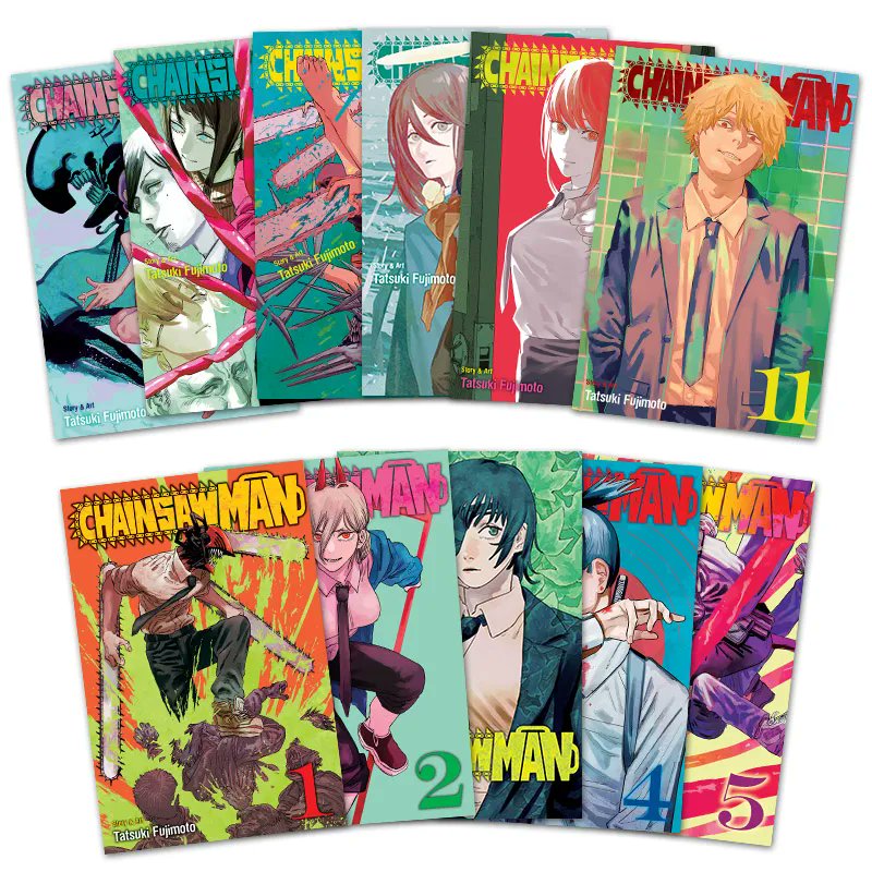 VIZ on X: Announcement: The first arc of Tatsuki Fujimoto's Chainsaw Man,  all in one jaw-dropping box set! This box set contains the first 11 manga  volumes of Chainsaw Man as well