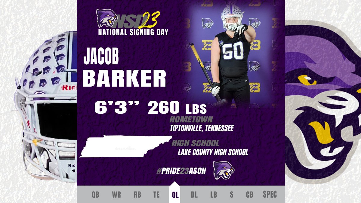BU_FootballTN's tweet photo. βοΈ Jacob Barker is π into being a Wildcat!
Welcome, @jacobbarker50 !
π OL | 6-3 | 260
π Tiptonville, Tennessee
π« Lake County HS
#ChasingGreatness|#Pride23ason
| #NSD23 https://t.co/6CipxZ3ajv