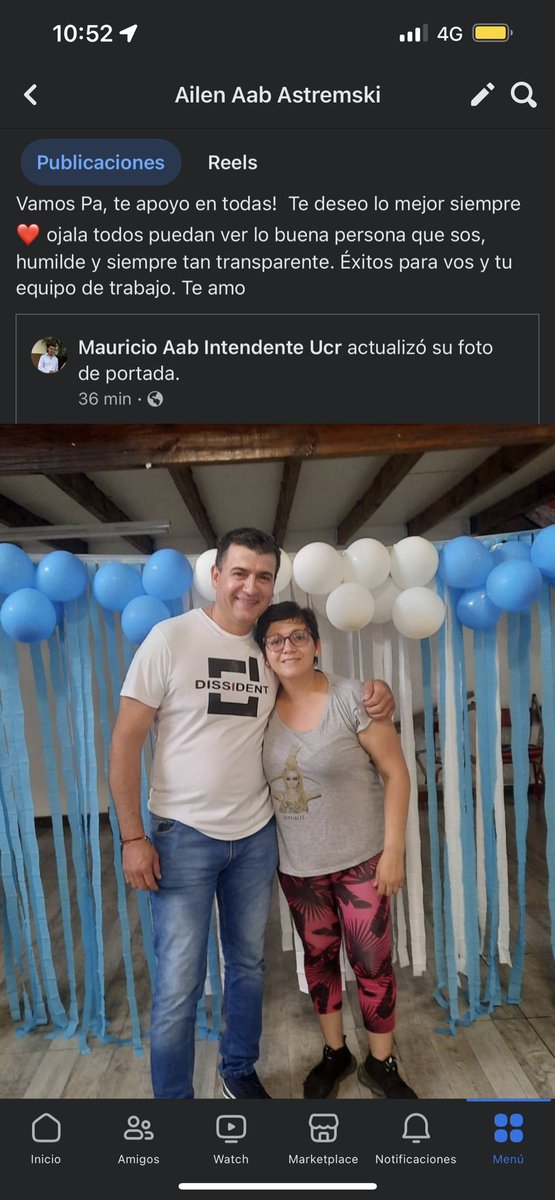 No les puedo explicar la felicidad que me da. Si papá es feliz yo soy feliz. La familia te apoya en todo lo que te propongas❤️ te amamos