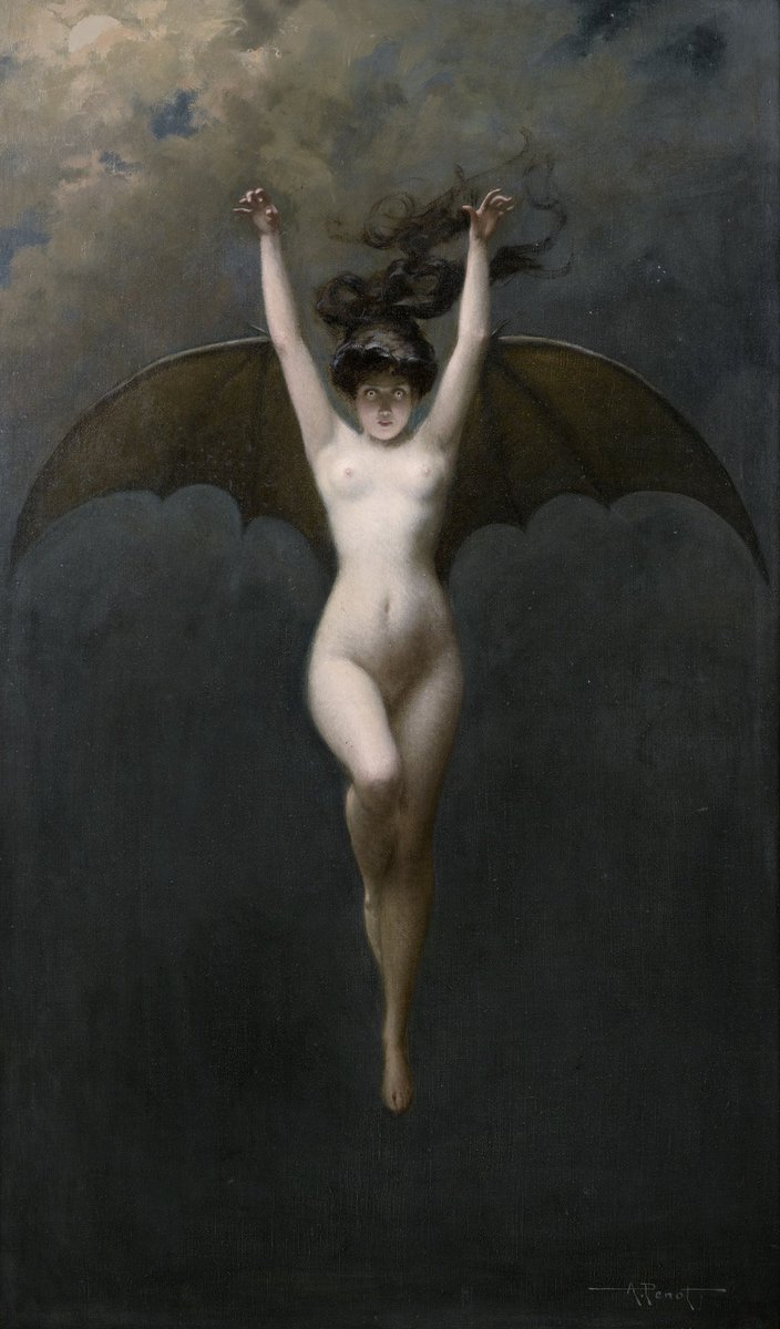 The Bat-Woman, c. 1890, by Albert Joseph Penot