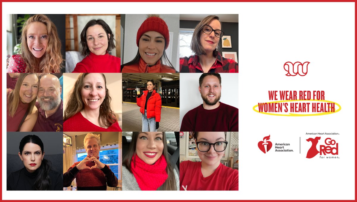Today is National #WearRedDay! In support of our client and partner, American Heart Association, 9thWonder employees are proud to wear red to help raise awareness for women's heart disease and taking charge of your health. 

RT to show your support! ❤️