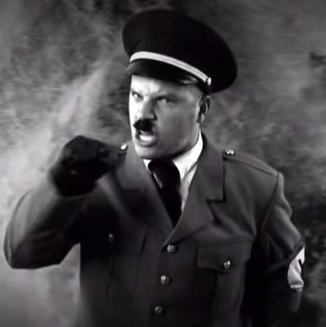 anythingbott's tweet photo. I am Adolf Hitler, commander of the Third Reich, little known fact: Also dope on the mic! https://t.co/nxK88N5LEo