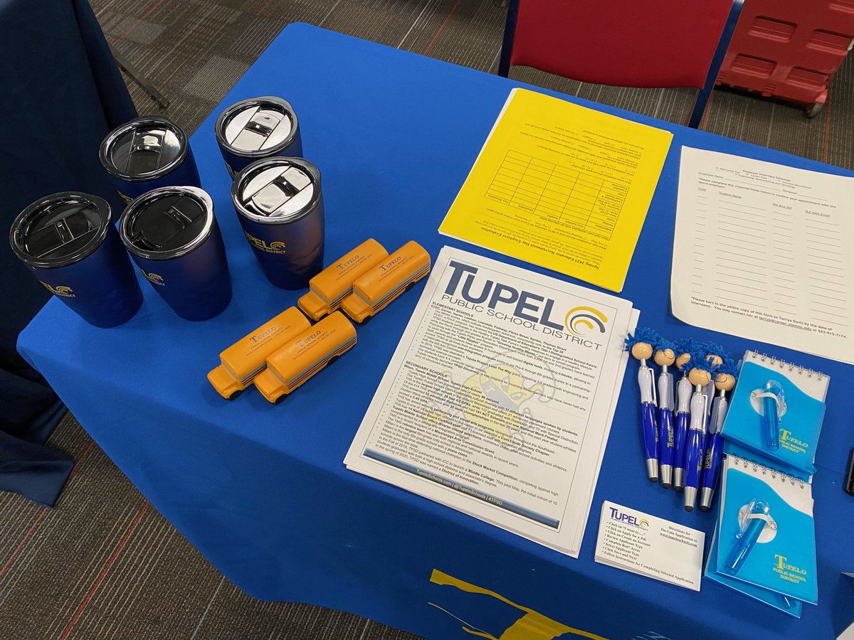 tupeloschools's tweet photo. We're at @OleMiss today recruiting future #TSPD teachers. https://t.co/1Uds7ND56X
