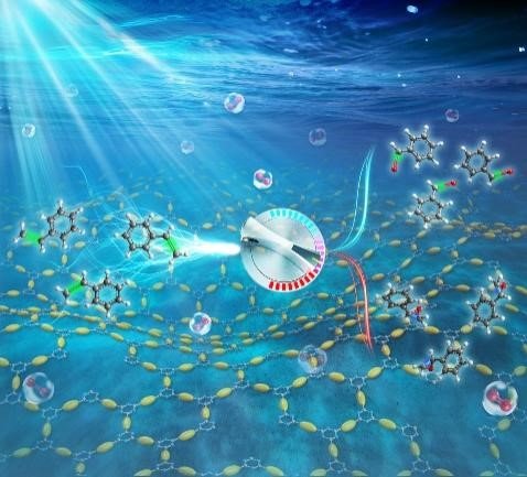 Kai_A_I_Zhang's tweet photo. How to control product selectivity using the same photocatalyst? Check out our new paper on switchable selective oxidations of styrene by CTFs! Great work by Cyrine Ayed (MPIP) and Jie Yin (Fudan)
@angew_chem @mpi_polymer #porouspolymer #photocatalysis https://t.co/2BEn4T4KA0 https://t.co/VMOcpgDGbX