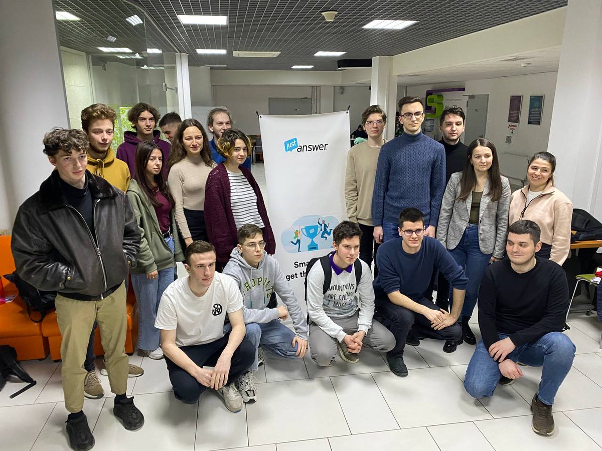 A sign of stability. 
4th winter school on data analytics from @JustAnswer for APPS.UCU students.