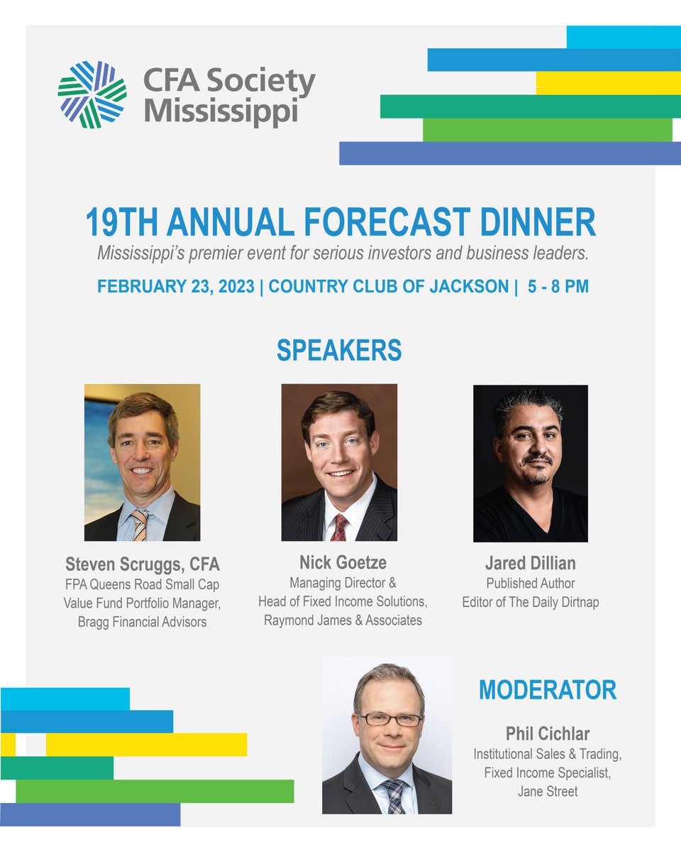 Registration for our 19th Annual Forecast Dinner closes one week from today on February 10. Don't miss Mississippi's premier networking event of the year! Register Here: lnkd.in/g5EB8PC4
