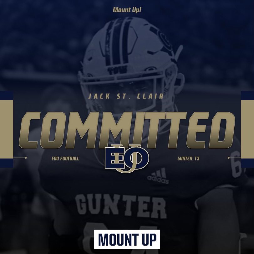Super excited to announce my commitment to the University Of Eastern Oregon! Thank you to those who have supported me along the way! Let’s get to work! #mountup <a href="/EouFootball/">EOU Football</a> <a href="/gunter_football/">Gunter Tiger Football (5xStateChamps)</a> <a href="/CoachTaylorEOU/">Coach Solo Taylor</a> <a href="/CoachFieszel/">Jake Fieszel</a>
