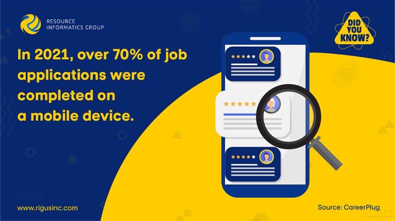 rigusinc's tweet photo. As per a report published less than two years ago, two -third of the job applications were completed on mobiles.

This could be the major reason why a lot of experts recommend companies use mobile-friendly job applications.

#resourceinformaticsgroups #didyouknowfacts https://t.co/TT6CgyIthV
