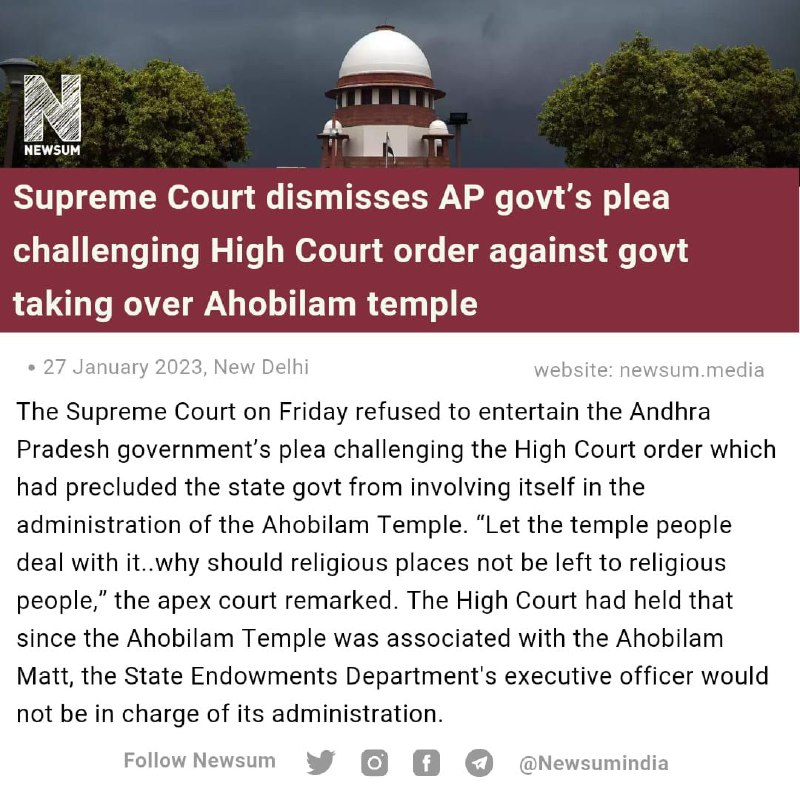 The need to revive Hindu Temples is more important than ever in the present context !

Presently this cannot be achieved without freeing them from the clutches of the Govt. !

Hindu Temples belong to the Hindu society and the State must exit at the earliest !

#FreeHinduTemples