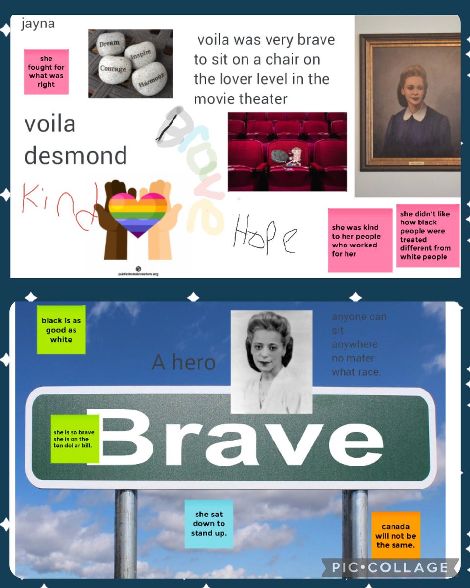#BlackHistoryMonth  continues on today as we discussed Viola Desmond! Ss made posters to celebrate this amazing #blackCanadian. #BHM  #BeSKT 🖤 #ocsbEquity #ocsbBlackExcellence @OttCatholicSB @StKateriOCSB