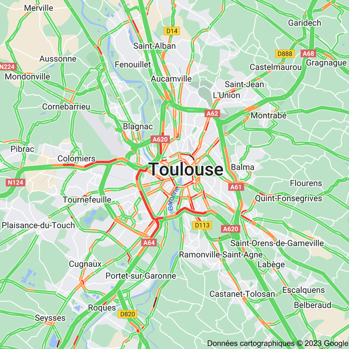 [FLASH 19:00] Trafic à Toulouse toulousetrafic.com #Toulouse #ToulousePeriph #InfoTrafic