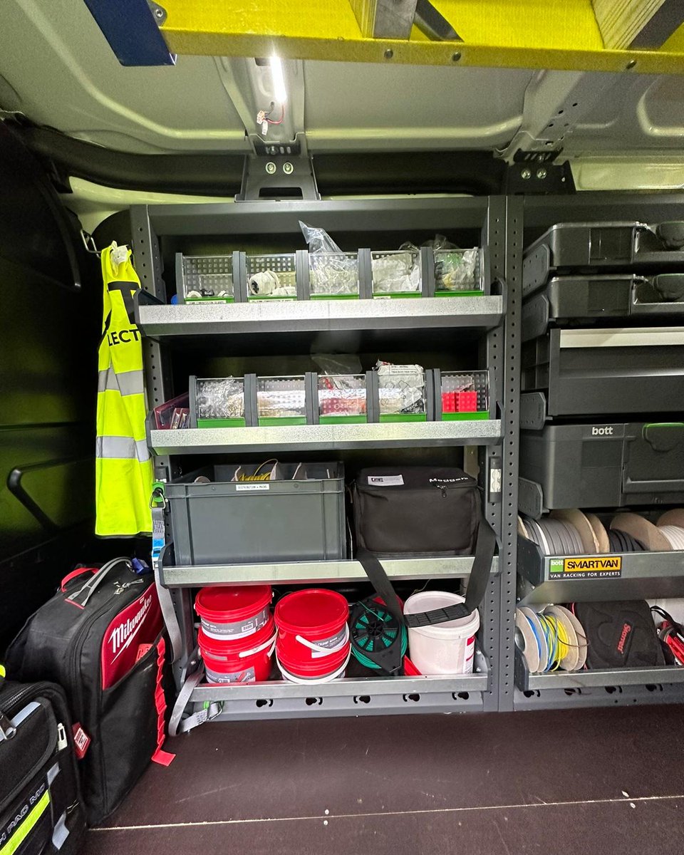 Need a place for spare parts?
We have you covered! 🤜🏼💥🤛🏼
⁣⁣
#vanracking #racking #vanstorage #vanshelving #tools #toolbox #toolstorage  #vangoals #vanlife #onthetools #ford #custom #electrician #tradespeople #fridayfeeling #bottmodulo3 #selffit #bottsmartvan #worksmartbott