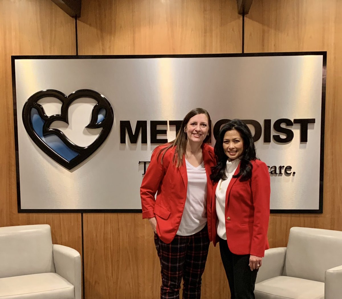 Lindsey Vande Hoef (@coachvande) on Twitter photo #WearRedDay is happening at Methodist Health, our local <a href="/GoRedForWomen/">GoRedforWomen</a> Sponsor! Special photo op with <a href="/JosieAbboud3/">Josie Abboud</a>. Thank you for all your love and support. ❤️ #WearRedDay is happening at Methodist Health, our local <a href="/GoRedForWomen/">GoRedforWomen</a> Sponsor! Special photo op with <a href="/JosieAbboud3/">Josie Abboud</a>. Thank you for all your love and support. ❤️